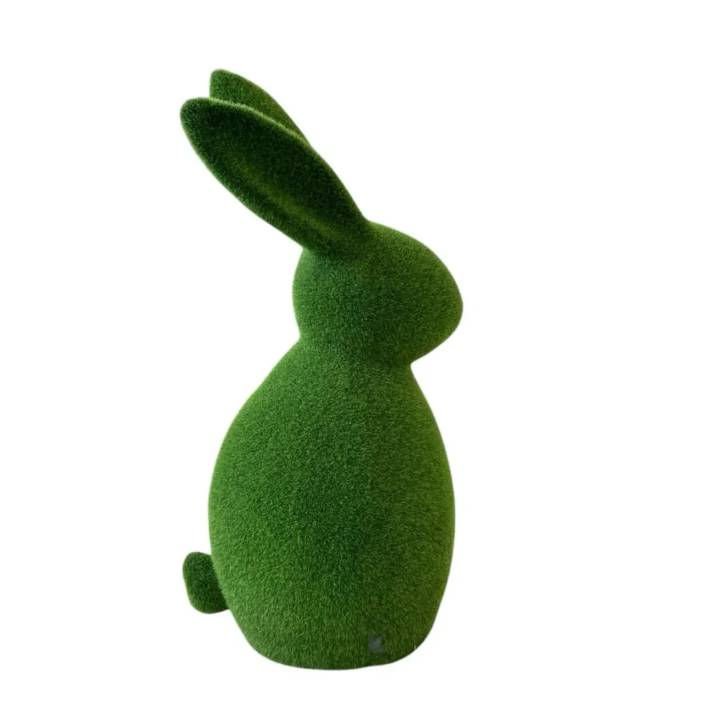 Martha Stewart Oversized Green Mossy Flocked Easter Bunny Rabbit 23in NEW